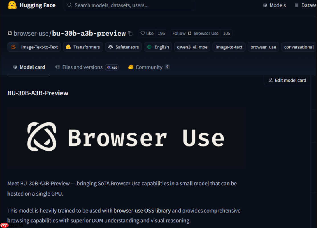 BU-30B-A3B-Preview 发布,1 美元跑 200 个浏览器任务