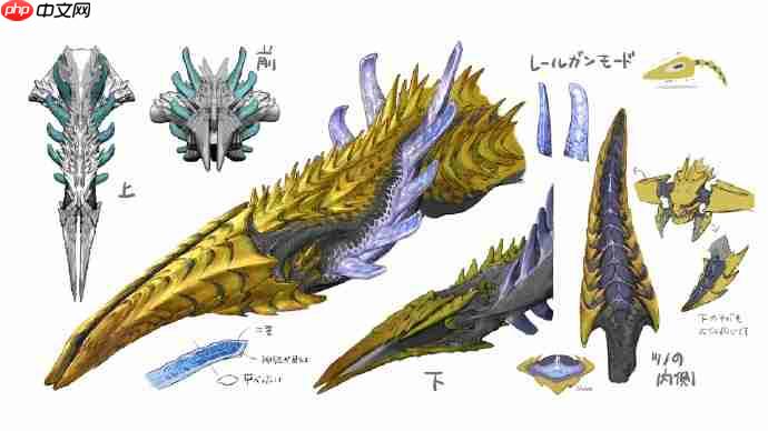 霸气煌雷龙与锁刃龙!《怪物猎人:荒野》设计草图公开