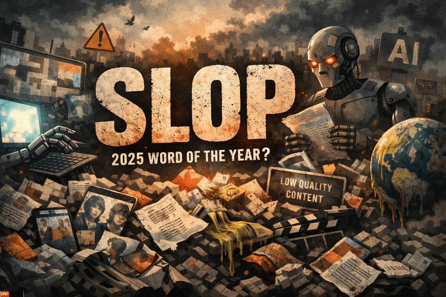 AI生成内容太过氾滥！「Slop」被选为2025年度代表字 这是什么意思？