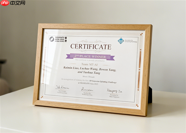 摩尔线程拿下顶级图形大会3DGS挑战赛银奖：自研LiteGS技术全面开源