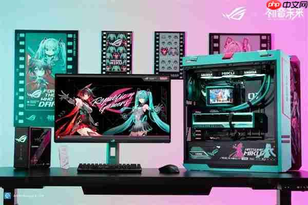颜值与实力并存!ROG夜神RTX5080 RO姬x初音未来版显卡