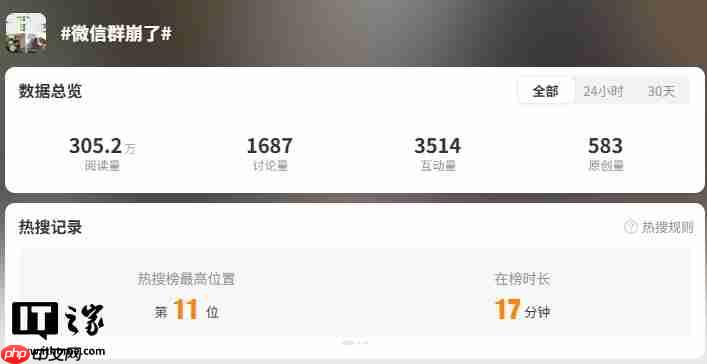 腾讯微信团队回应“微信群崩了”：服务器轻微抖动，现已恢复