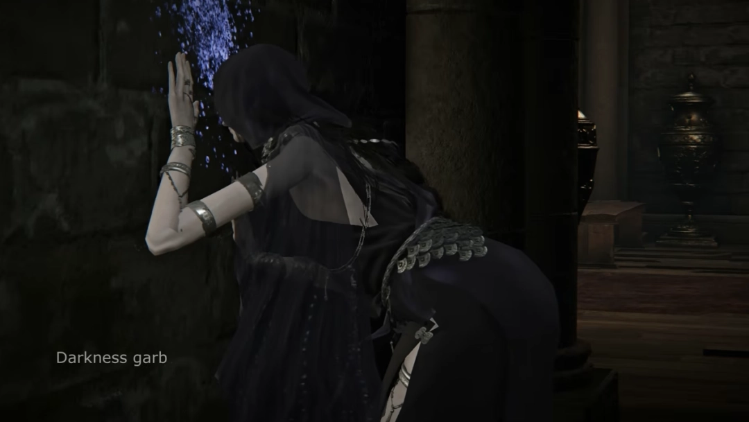 翘臀修女爱舔墙！《艾尔登法环：黑夜君临》修女全皮肤舔墙合集