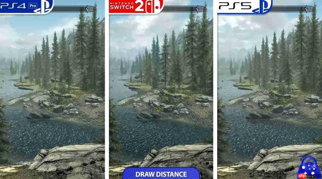 《上古卷轴5》PS与NS2平台对比 NS2版本画质提升性能灾难