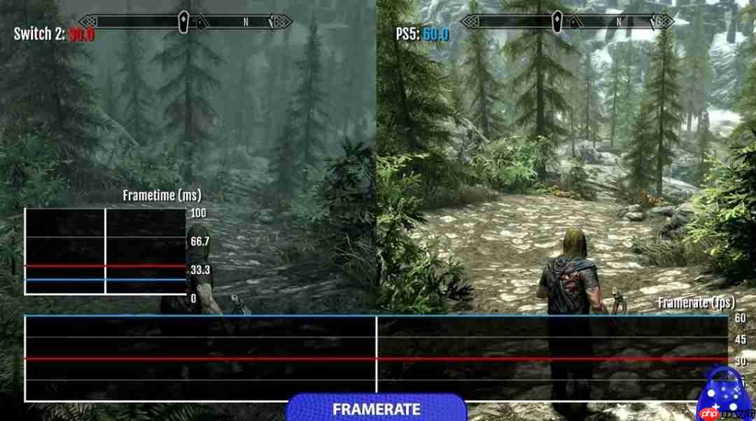 《上古卷轴5》PS与NS2平台对比 NS2版本画质提升性能灾难