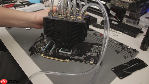 CPU风冷魔改成显卡水冷：GTX 960性能大增17%！