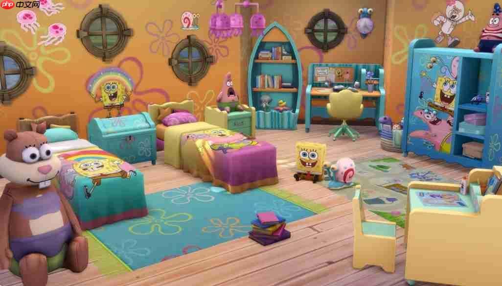 海绵宝宝勇闯《模拟市民 4》!高还原主题套件与凤梨屋重现比奇堡美学