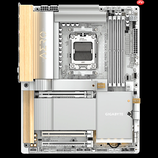 技嘉X870E AERO X3D WOOD主板用上木头、皮革：精美如艺术品