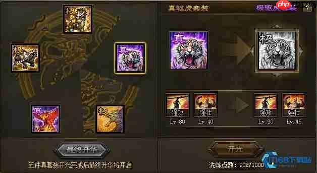 极驱虎套装终极攻略:后期最强装备合成与实战指南