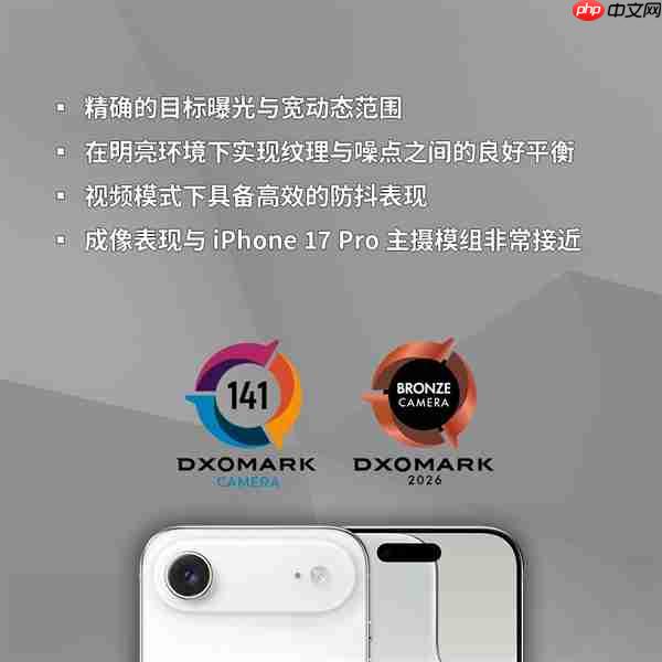 iPhone Air DXO评分141:凭单摄与iPhone 13 Pro、小米11 Ultra并列