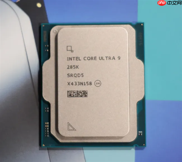 Intel酷睿Ultra 9 285K优化一年后最新测试：性能提升9% 功耗降低15%