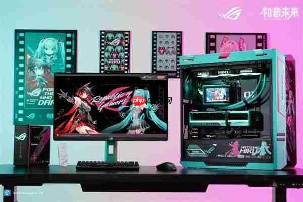 二次元与性能信仰碰撞!ROG夜神RTX5080 RO姬x初音未来版显卡