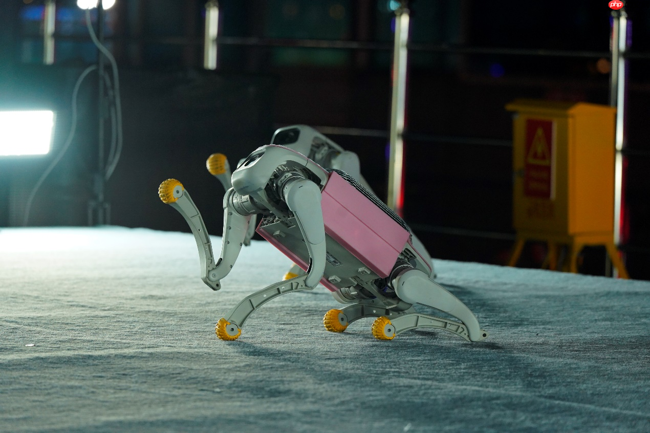 行业首秀！智元机器人联合火花机器人发布机器狗光影表演方阵