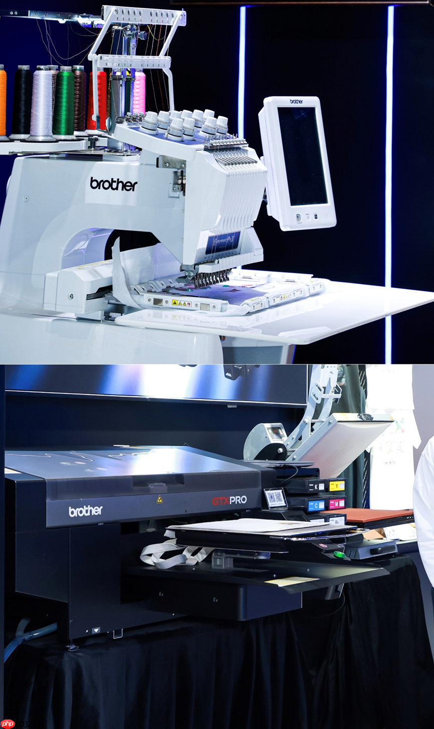 Brother缝绣新品进博首秀,以AI之力开启智能绣花新时代