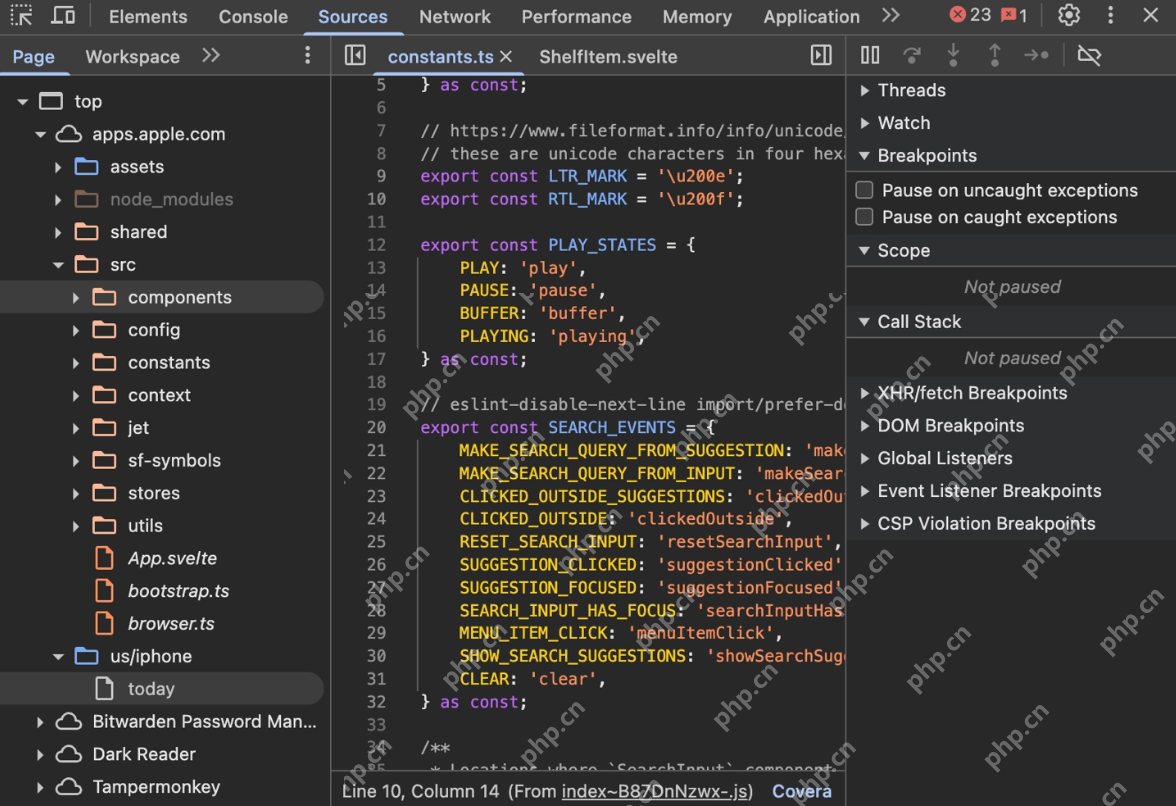 苹果罕见技术失误:因忘记禁用一个关键设置,网页新版 App Store 前端代码被完整扒下 - php中文网