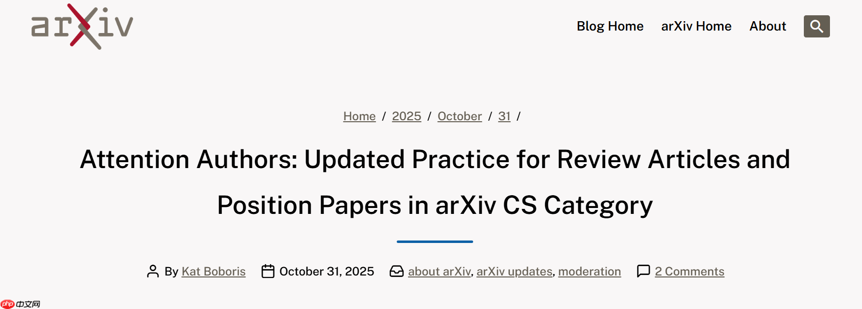 应对 ai 论文泛滥：arxiv cs 类别综述论文设“前置评审”门槛