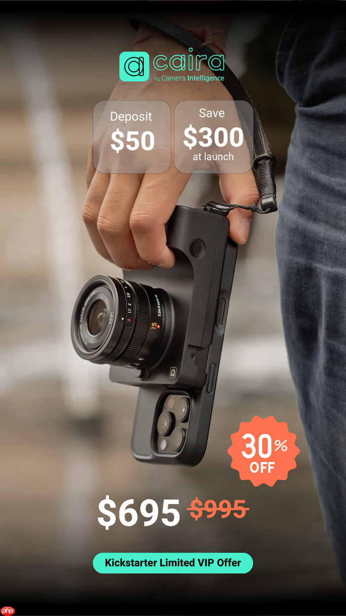 iPhone外挂镜头开启众筹 M43传感器还支持谷歌即时生成式编辑