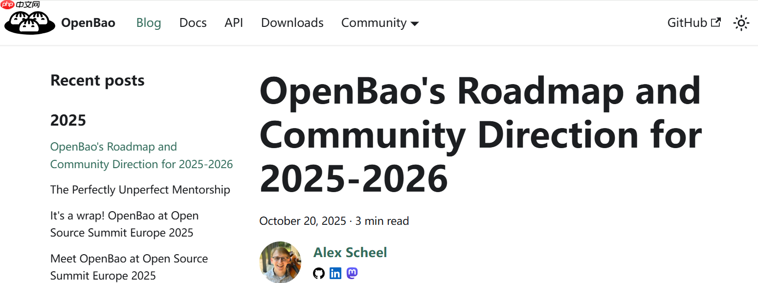 OpenBao 2025-2026 路线图及社区方向