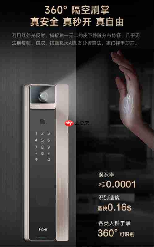 刷脸开门！海尔智能门锁进入京东双·11热卖榜TOP5