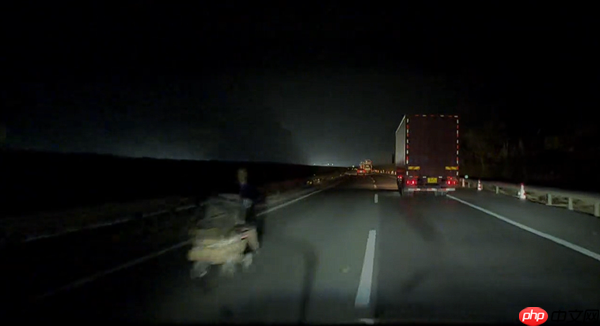 网友开辅助驾驶夜间走高速 偶遇老人逆行还疑推婴儿车!交警回应