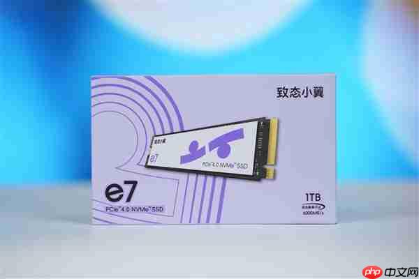 疾速6000MB/s!长江存储致态小翼e7 1TB SSD图赏