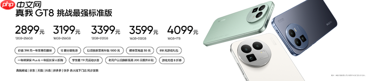 搭载理光GR影像系统，“街拍神器”真我GT8 Pro正式发布，3999元起