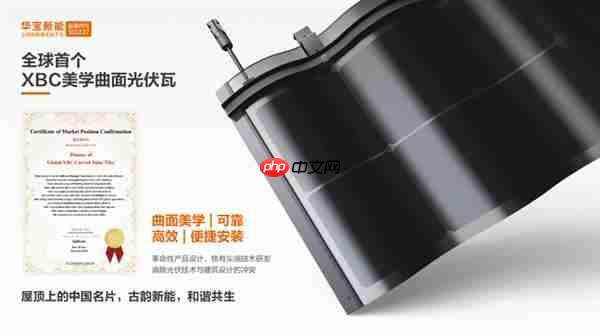 刷新纪录 华宝新能美学曲面光伏瓦集齐全球设计四大奖 解锁“大满贯”!