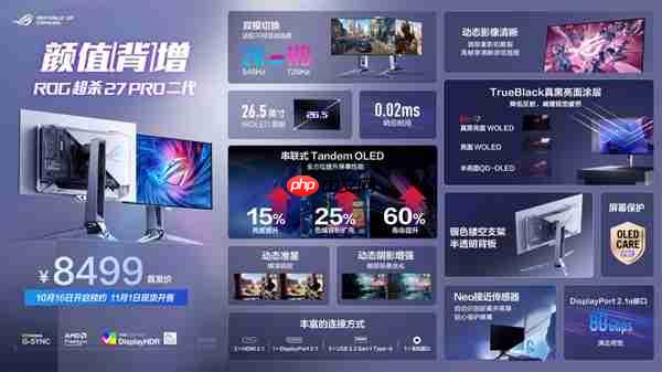 ROG新品超玩会重磅发布 ROG超杀27 Pro二代电竞显示器!