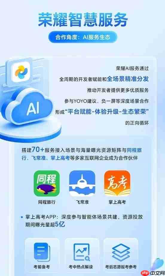 荣耀YOYO智能体携掌上高考掀起AI志愿报考新革命