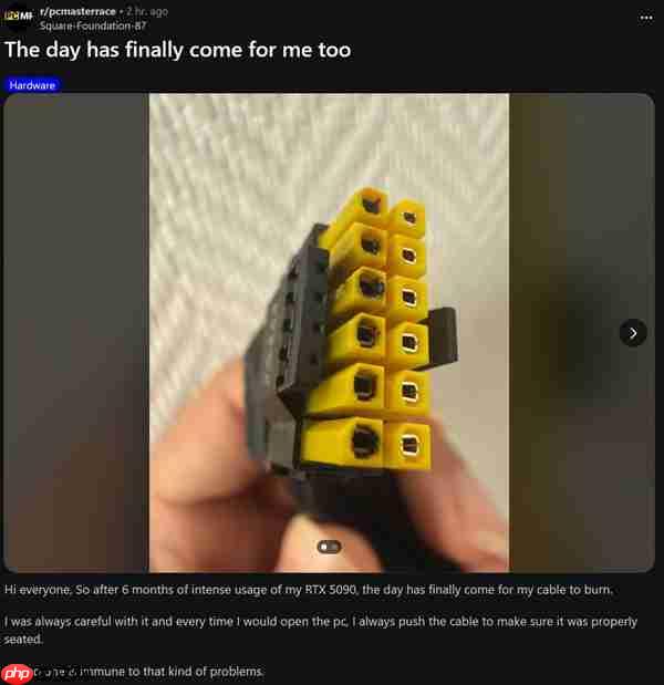 12V-2x6 16针供电接口真没法要了!48小时烧了四块RTX 5090