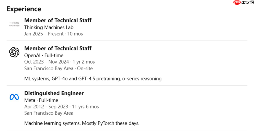 Thinking Machines Lab 联合创始人加入 Meta