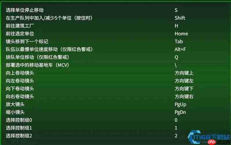 制霸战场：RTS高效指挥核心功能键完全手册