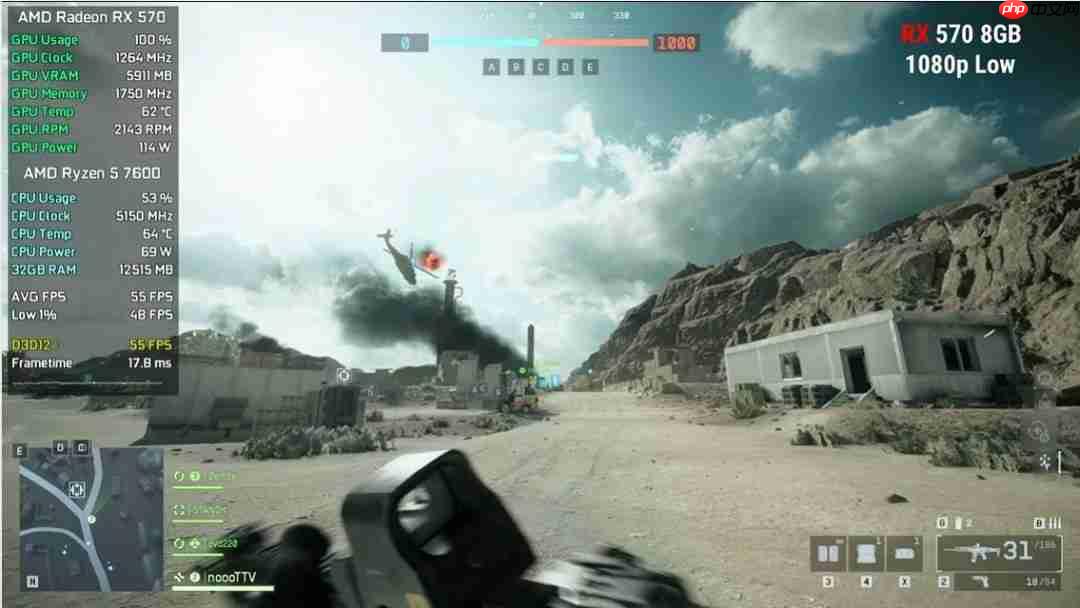 一帧能玩 三帧电竞! 博主测试各主流显卡运行《战地6》帧数