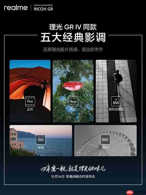 真我联名理光！复刻理光GR IV同款五大影调
