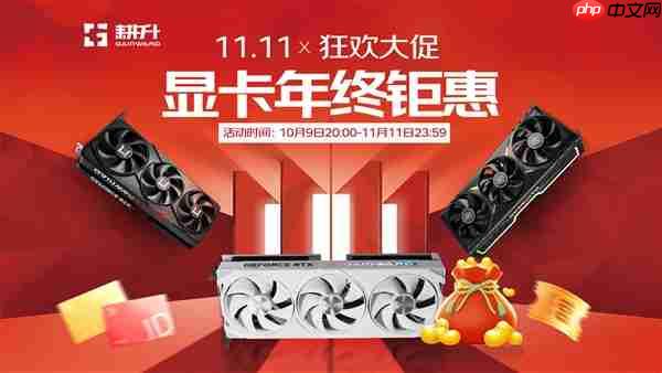 双11年终钜惠来了！耕升 RTX 50系列显卡开启狂欢大促