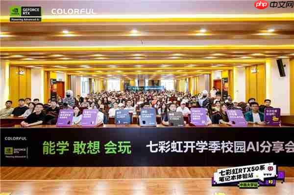 七彩虹RTX50系体验站圆满收官 引爆校园AI科技热潮