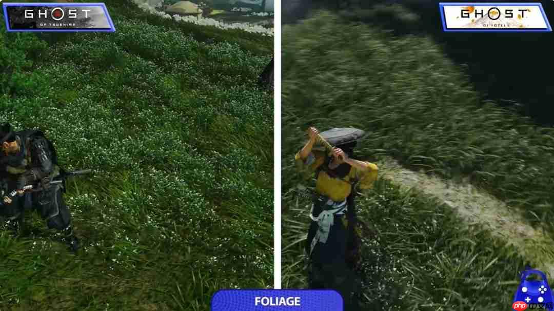 显著提升! 《羊蹄山之魂》与《对马岛之魂》最终画面对比