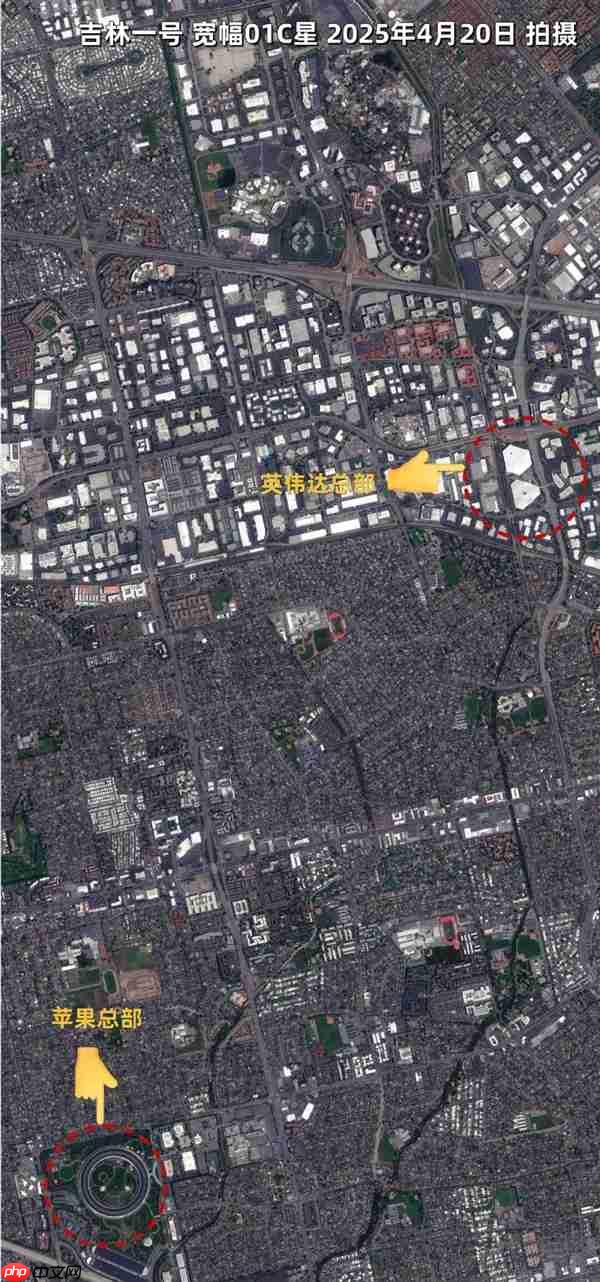 从太空看NVIDIA的 “奋进号” 总部:无处不在的三角形