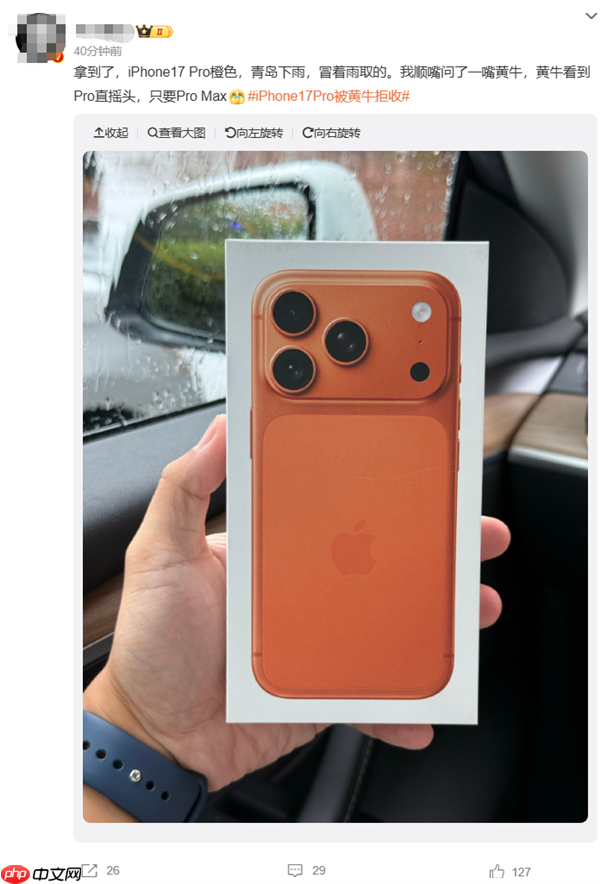 第一批抢购的砸手里了!iPhone 17 Pro今日首发遭黄牛拒收:一分钱都不愿意加