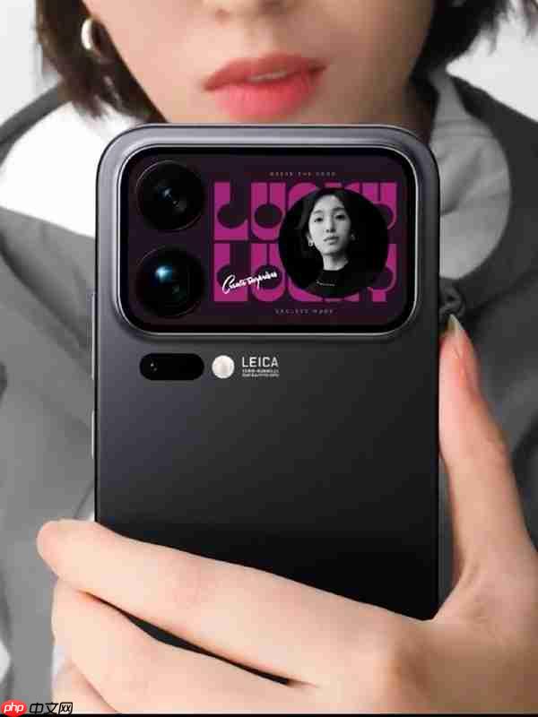 小米17 Pro系列背屏交互演示：支持自拍预览、接打电话、信息展示