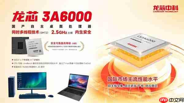 龙芯3B6000M入选国家安全可靠最高等级Ⅱ级！“三剑客”一齐登顶