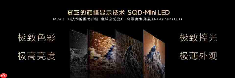 TCL发布革命性技术SQD-Mini LED,打破十年色域僵局