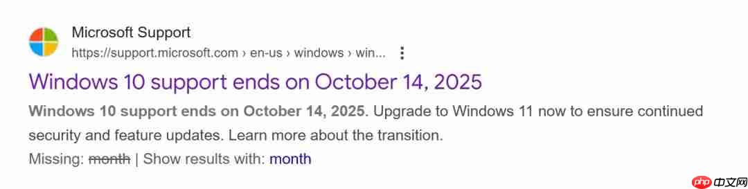 Windows 10将于下个月停止支持 但用户可以花钱更新