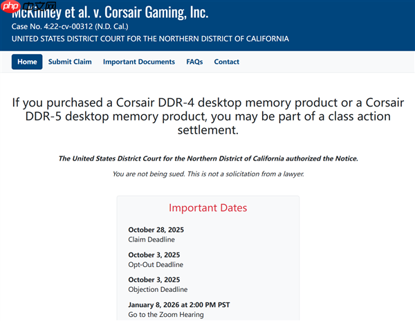 海盗船内存频率之争败诉！过去7年买过的美国人 都能索赔