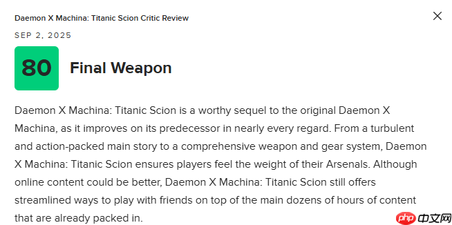 《机甲战魔:神话之裔》M站70分:部分体验显得粗糙