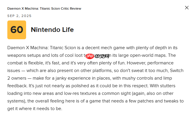 《机甲战魔:神话之裔》M站70分:部分体验显得粗糙