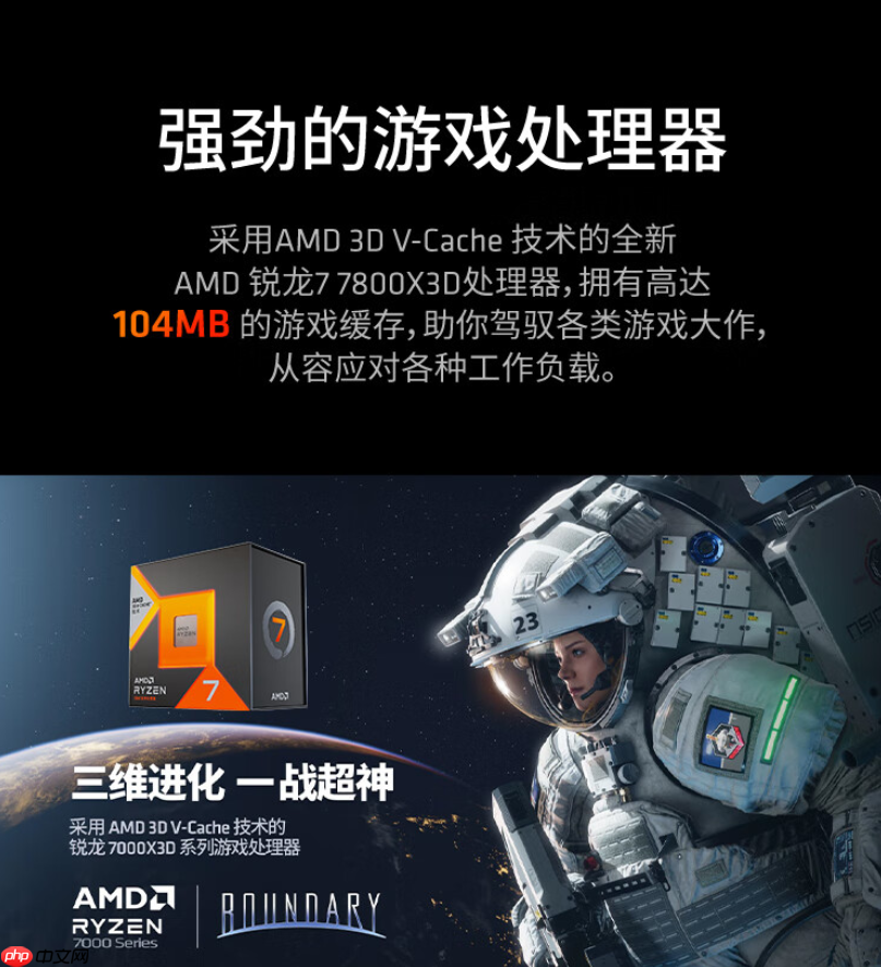 开学季宿舍攒机必备！AMD 锐龙7 7800X3D神U推荐