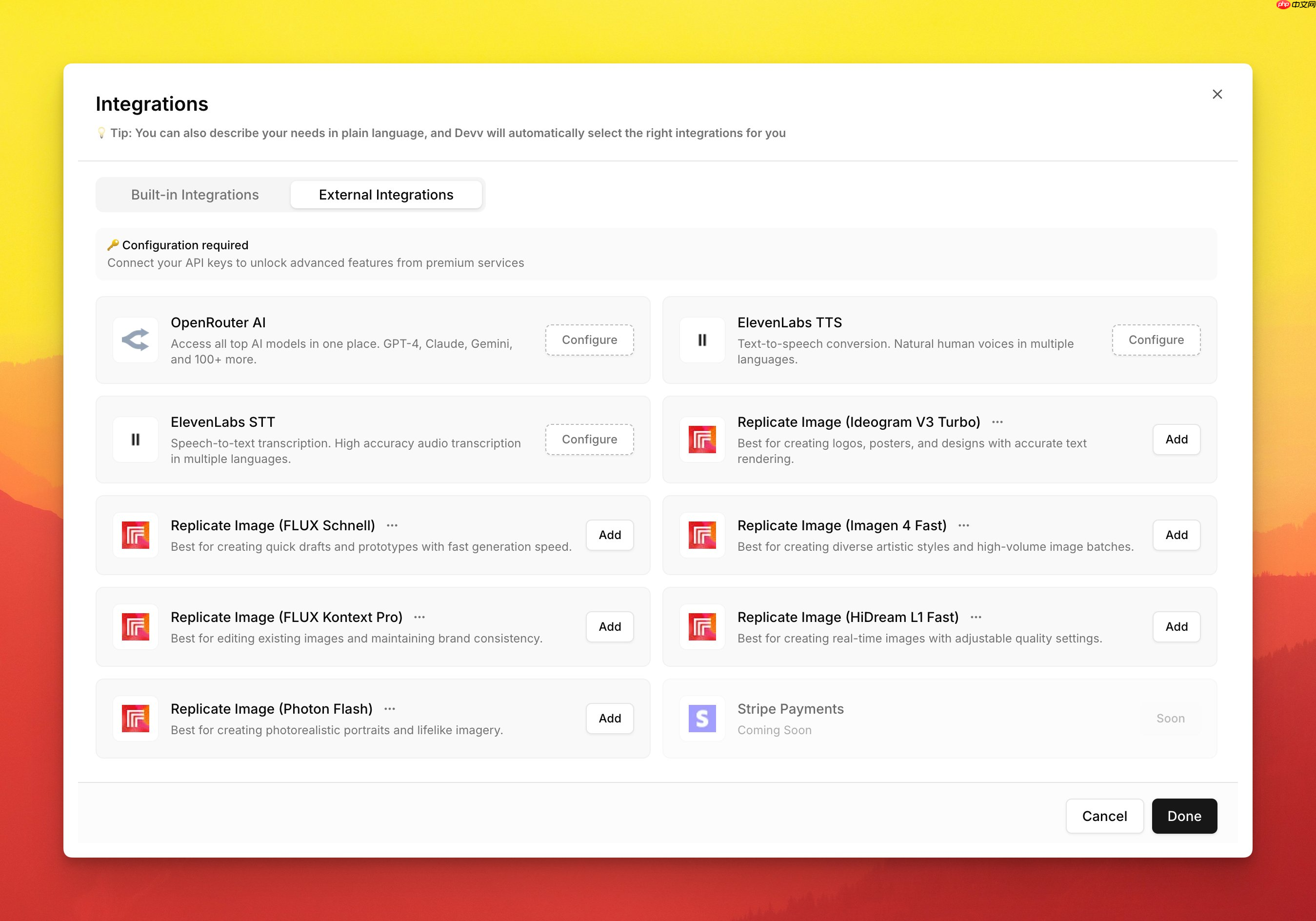 Devv 推出 Coding Agent,专注构建 AI 驱动的产品