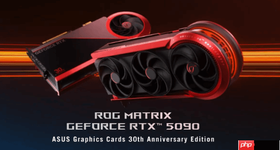 限量1000块！华硕ROG Matrix RTX 5090三十周年显卡发布：最高800W