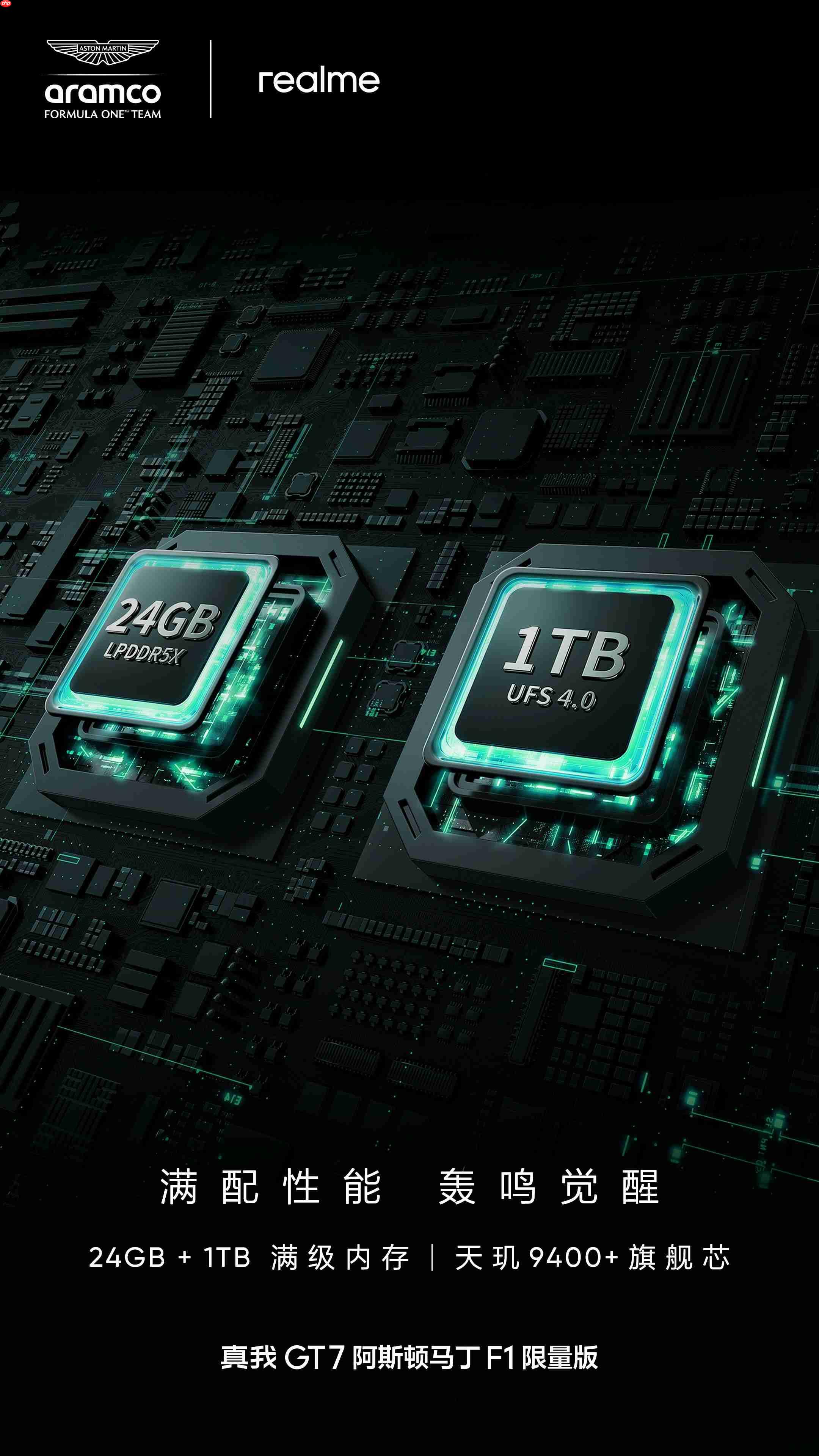 4299元!真我GT7阿斯顿马丁F1限量版今日正式开售